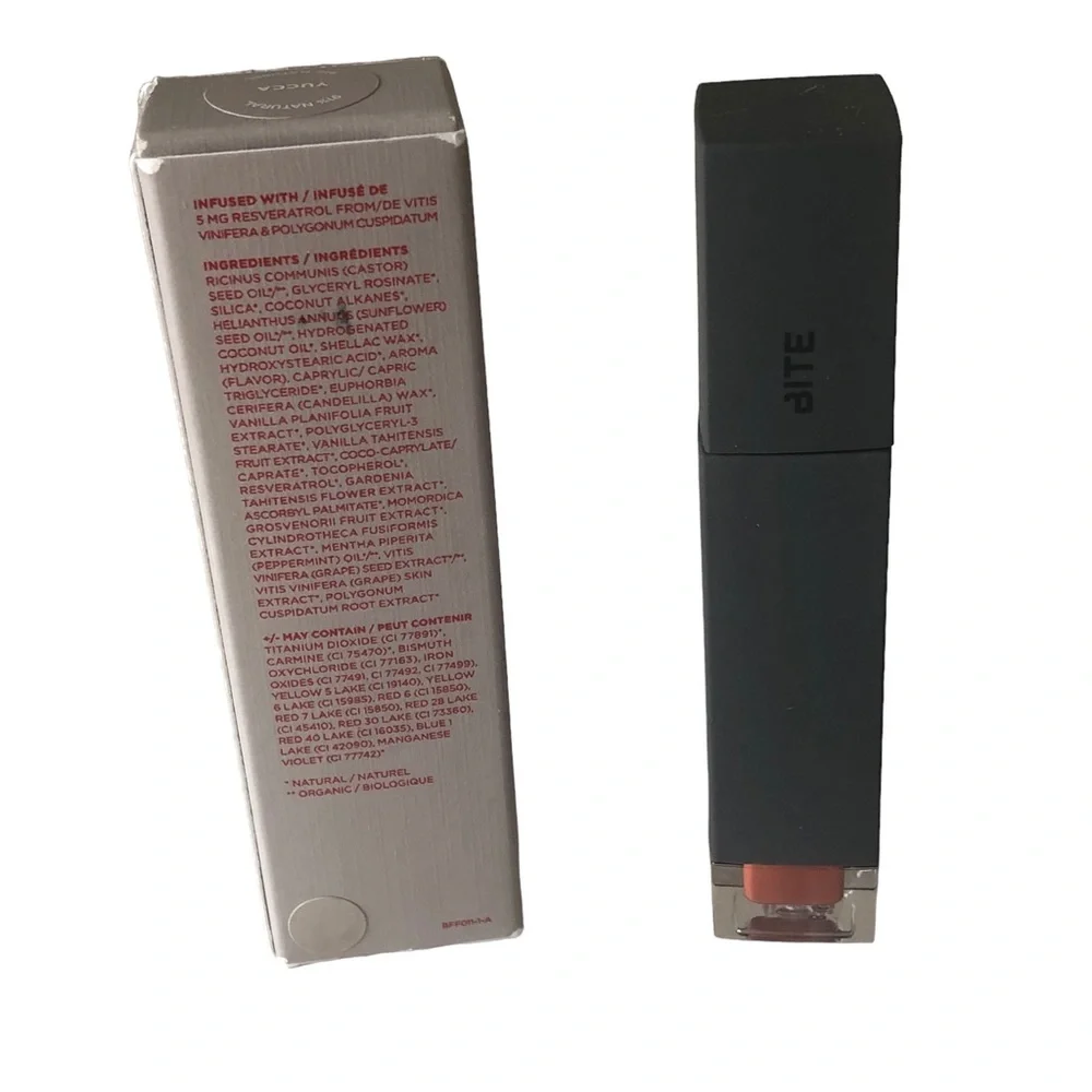 NIB BITE BEAUTY Amuse Bouche Liquified Lipstick  YUCCA